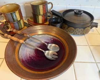 Denby Arabesque Handled Casserole Dish, Other Stoneware Dishes