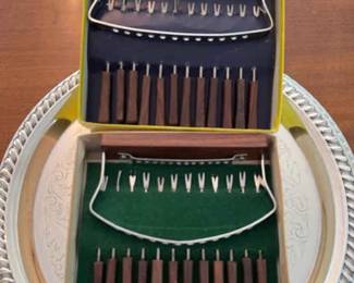 Appetizer Fork Sets With Serving Tray