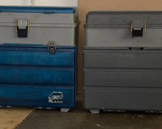 Pair Of Plano Storage Cases With Nuts And Bolts