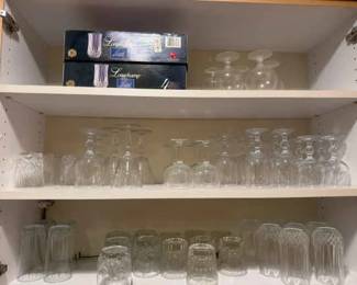 Variety Of Bar And Drinking Glasses