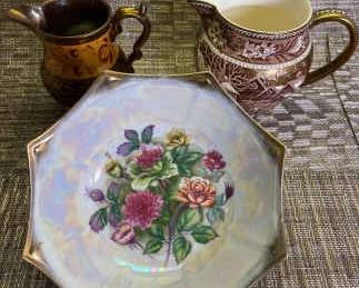 Pitchers And Floral Bowl