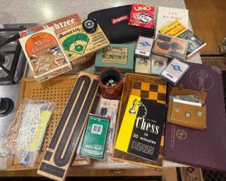 Variety Of Games Scrabble, Yahtzee, Chess, Millie Bornes More