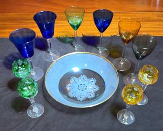Vintage Cordial GlassesCut To Clear And Others