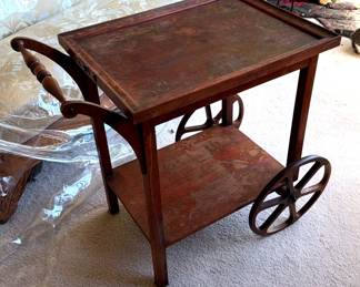 Wood Bar Cart