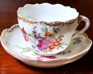 Meissen teacup and saucer