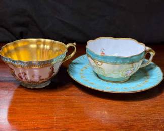 Antique Dresden Teacups