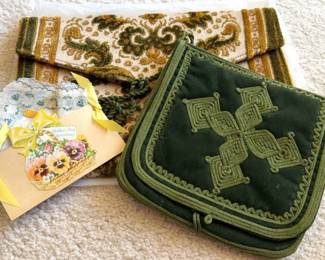 Fabric Purses, And A Tiny Handkerchief