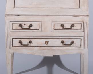 Lot 521 Ant. American Painted Slant Front Desk