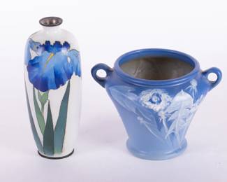 Lot 165 Japanese and Weller Vases