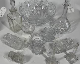 Lot 537 Crystal and Cut Glass
