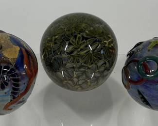 Lot 213 Kenny Walton Art Glass Paperweights