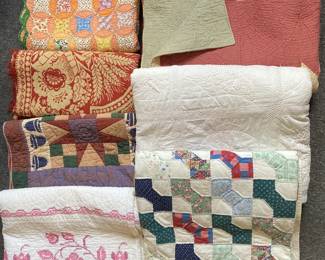 Lot 472 Group Coverlets and Quilts