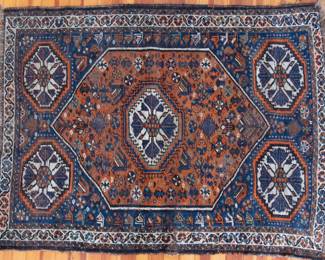 Lot 231 Persian Shiraz throw rug