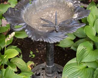 Lot 192 Metal Bird Bath