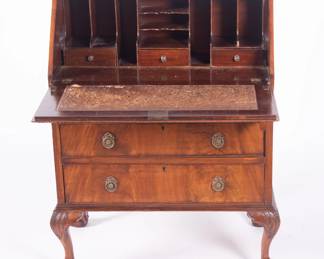 Lot 529 Chippendale Style Slant Front Desk