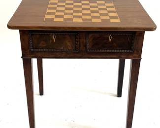Lot 603 Antique American Games Table