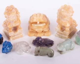 Lot 397 Foo Dogs, Chinese Frogs