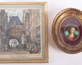 Lot 291 Madonna Porcelain, Bulova Engraving