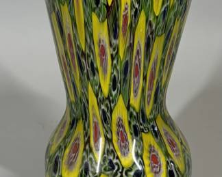 Lot 6 Millefiore Murano Vase