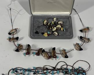 Lot 98 Fetish Shell Necklaces