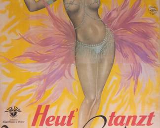Lot 116 Josephine Baker Color Lithograph