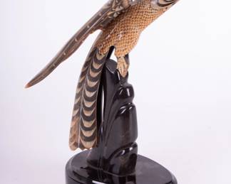 Lot 153 Water Buffal Horn, Bird