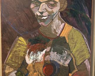 Lot 421 Sydell Pollack, acrylic