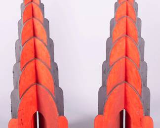 Lot 609 James Nickel, painted plywood