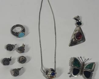 Lot 67 Sterling Silver Jewelry