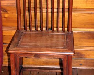 Chinese 19th c Rosewood Spindleback Chair