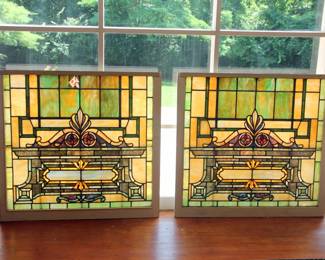 2 Large Stained Glass Windows