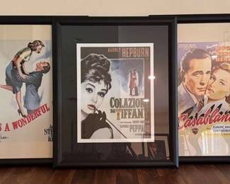 Movie Memorabilia Classics 40  50s Framed and Matted Prints