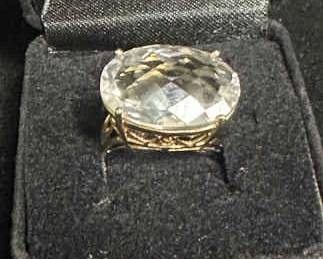 9k Ring with Large Stone