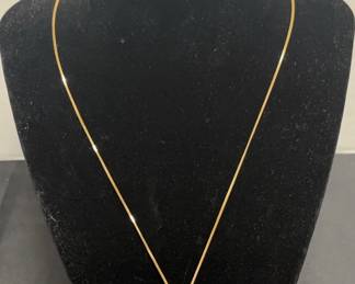 White Topaz Pendant 9K Gold With 10K Chain