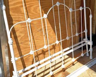 Antique Wrought Iron Bed Frame, Full Size
