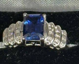 10k Sapphire Ring