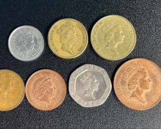 English, New Zealand, Australian Coins