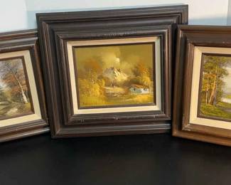 Landscape Paintings In Wood Frames