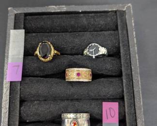 Size 7 And Size 10 Sterling Rings