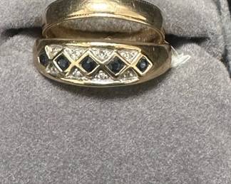 10k Gold Diamond Ring 10k Gold Band