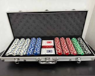 Poker Case 500 PC Set in Metal Case, New 