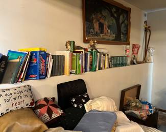 books, pillows