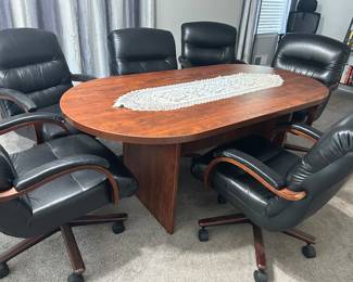 BOARD ROOM TABLE & CHAIRS