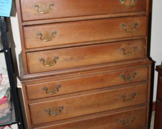 walnut chest-on-chest