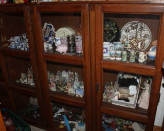 two-door display cabinet