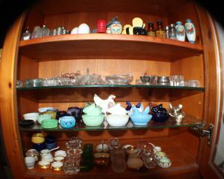 salt and peppers, hens-on-nests, salt cellars