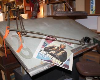vintage draftsman table