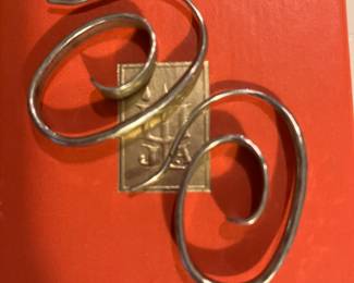James Avery floating spiral earrings