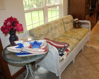wicker sofa