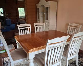 Dining Table and Hutch